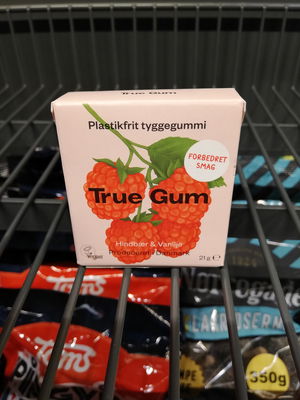 Billede af True Gum True Gum Hindbær & Vanilje