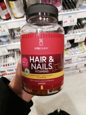 Billede af VitaYummy Hair & Nails Vitamins Lemon