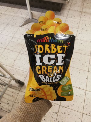 Billede af Minimelts Sorbet Ice Cream Balls Mango