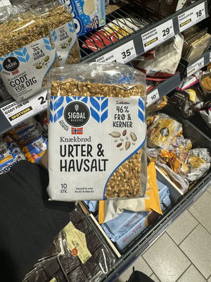 Billede af Sigdal Bakeri Knækbrød Urter & Havsalt