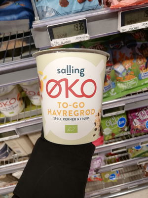 Billede af Salling Øko Havregrød med Spelt, Kerner & Frugt
