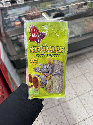 Billede af Malaco Strimler Tutti Frutti Syrlig