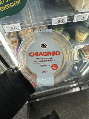 Billede af Coop 365 Hverdag Chiagrød med Havregryn og Hindbærkompot