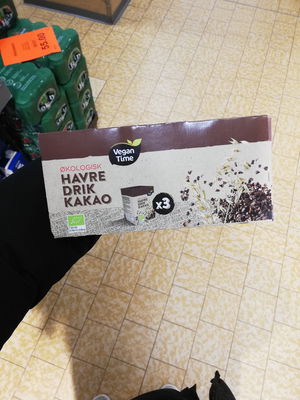 Billede af Vegan Time Havredrik Kakao (3 stk)
