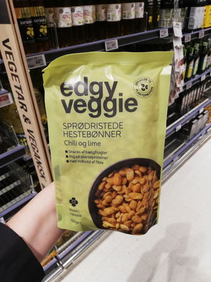 Billede af Edgy Veggie Sprødristede Hestebønner Chili og Lime