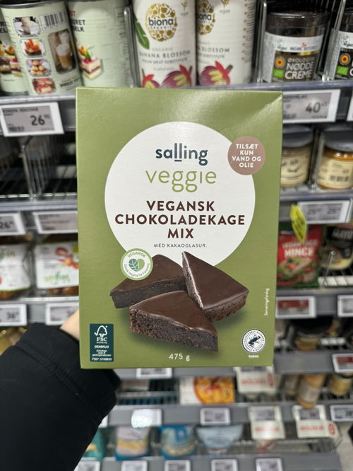 Billede af Salling Veggie Chokoladekage Mix med Kakaoglasur