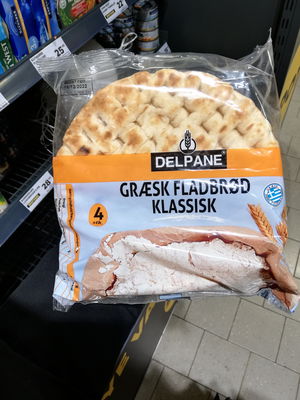 Billede af Delpane Græsk Fladbrød Klassisk