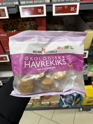 Billede af Madame Butterfly Havrekiks Portionspakket