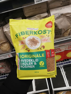 Billede af Crispy Food Fiberkost Hvedeklid Dadler & Rosiner