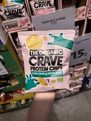 Billede af The Organic Crave Protein Chips Sour Cream & Onion Taste