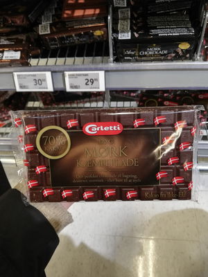 Billede af Carletti Mørk Kæmpeplade 70%