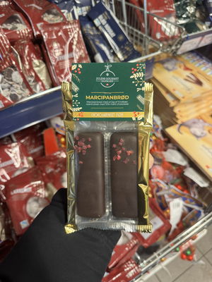 Billede af Chokoladehuset Møn Marcipanbrød med Smag af Hindbær