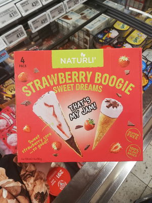 Billede af Naturli' Strawberry Boogie isvafler