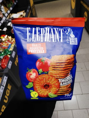 Billede af Elephant Baked Squeezed Pretzels Tomatoes & Herbs