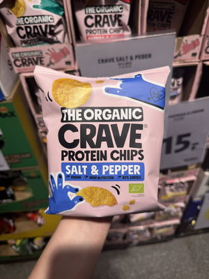 Billede af The Organic Crave Protein Chips Saly & Pepper