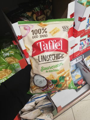 Billede af Taffel Linsechips Sourcream & Onion