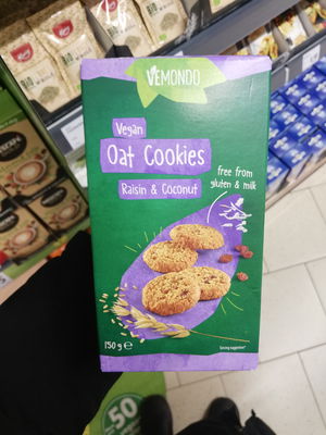 Billede af Vemondo Oat Cookies Raisin & Coconut