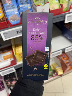 Billede af J. D. Gross Dark Chocolate 85% Cacao