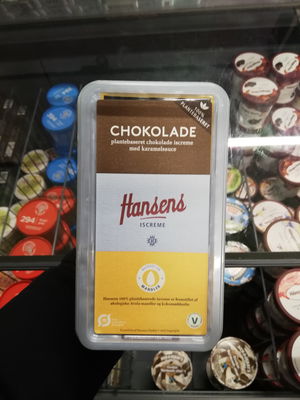 Billede af Hansens Is Chokolade Iscreme med Karamelsauce