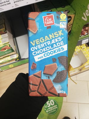 Billede af Fin Carré Overtrækschokolade med Cookies