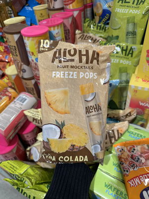 Billede af Aloha Fruit Mocktails Freeze Pops Pina Colada