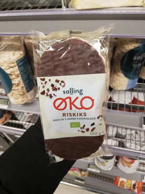 Billede af Salling Øko Riskiks med Mørk Chokolade