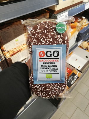 Billede af Øgo Riskiks med Mørk Chokolade og Kokos