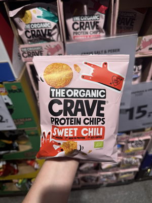 Billede af The Organic Crave Protein Chips Sweet Chili