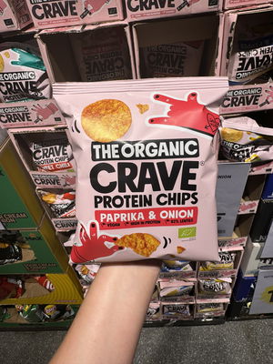 Billede af The Organic Crave Protein Chips Paprika & Onion