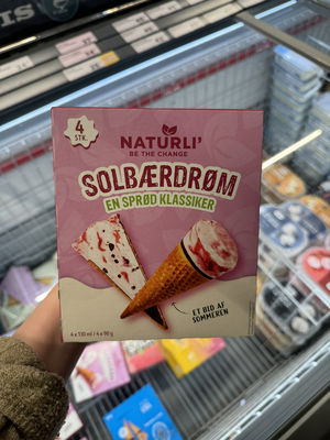 Billede af Naturli' Solbærdrøm isvafler