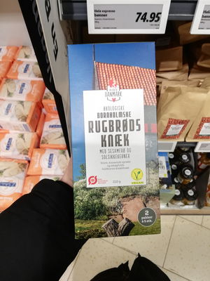 Billede af En Bid Af Danmark Bornholmske Rugbrøds Knæk med Sesamfrø og Solsikkekerner