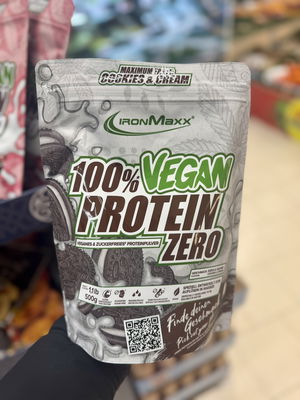 Billede af IronMaxx 100% Vegan Protein Zero Cookies & Cream