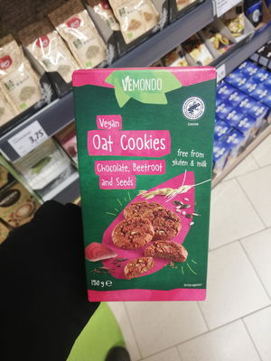Billede af Vemondo Oat Cookies Chocolate, Beetrot and Seeds