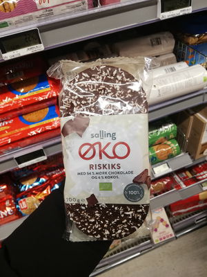 Billede af Salling Øko Riskiks med Mørk Chokolade og Kokos